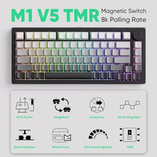 Load image into Gallery viewer, MONSGEEK M1 V5 TMR Rapid Trigger 32k Scanning Rate Gaming Keyboard Quick Release Aluminum Mechanical Keyboard SP Gradient AstroAim Magnetic Switch, BlackAstroAimMagneticSwitch_1845