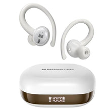 Load image into Gallery viewer, Monster N-Lite 216 Wireless Earbuds, Sports Earbuds with Earhooks, Noise Cancelling Headset, Stereo Deep Bass Over Ear Buds 48H Playtime, IPX6 Waterproof Earphones for Running/WorkoutWhite_1