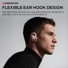 Load image into Gallery viewer, Monster N-Lite 216 Wireless Earbuds, Sports Earbuds with Earhooks, Noise Cancelling Headset, Stereo Deep Bass Over Ear Buds 48H Playtime, IPX6 Waterproof Earphones for Running/WorkoutWhite_62