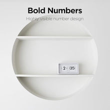 Load image into Gallery viewer, mooas Newtro Flip Desk Clock, Battery Powered, Wall/Desk (Cream)_85