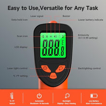 Load image into Gallery viewer, MOONASCEND Infrared Thermometer Gun, -58F to 1022F, 12:1 Non-Contact, OrangeFtoF_40
