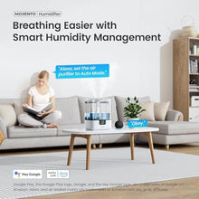 Load image into Gallery viewer, MORENTO Smart Humidifiers for Bedroom Large Room Home, 6L Cool Mist Top Fill Humidifier with Essential Oil Diffuser, Smart App & Voice Control, for Nursery & Plants, White, 1 Pack + 7 Color NightLight_408