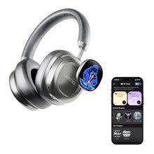 Load image into Gallery viewer, MorningBlues VWS X1 Wireless Over Ear Bluetooth Headphones, Noise Cancelling Headphones with 40mm Jamo Drivers, Dual OLED Touchscreen, APP Control, 60H Playtime, Silver_1