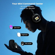 Load image into Gallery viewer, MorningBlues VWS X1 Wireless Over Ear Bluetooth Headphones, Noise Cancelling Headphones with 40mm Jamo Drivers, Dual OLED Touchscreen, APP Control, 60H Playtime, Silver_117