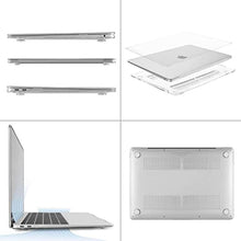 Load image into Gallery viewer, MOSISO Compatible with MacBook Air 13 inch Case M1 2021 2020 2019 2018 Release A2337 A2179 A1932 Touch ID, Plastic Hard Shell Cover&Keyboard Cover for MacBook Air 13.3 inch Case M1, Transparent_1368