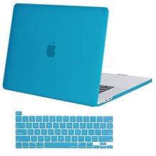 Load image into Gallery viewer, MOSISO Compatible with MacBook Pro 16 inch Case 2020 2019 Release A2141 with Touch Bar Touch ID, Ultra Slim Protective Plastic Hard Shell Case & Keyboard Cover Skin, Aqua Blue_1