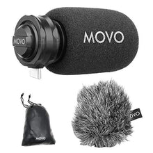 Load image into Gallery viewer, Movo TPM100 USB-C Microphone - Directional Stereo Cardioid Mic Compatible with iPad Pro, Samsung Galaxy, LG, HTC Google, and Other USB-C Type Devices, Black_1