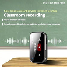 Load image into Gallery viewer, MP3 Player with Bluetooth,Portable Digital Lossless 32G Music Player with Built-in Speaker, 1.47 in Full Touch Screen, Digital Voice Recorder,E-Book,FM Radio,Mini Back Clip Design, Silver_67