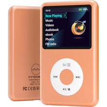 Load image into Gallery viewer, Mp3 Player with Bluetooth Y1 Portable Music Digital Players Supports Playlist Audiobook Video Nice Gadget for Kids Orange_1