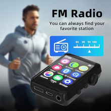 Load image into Gallery viewer, MP3 Player with Sleep Headphones Built-in Sleep Music Bluetooth 5.3. Portable Music Player, 2.4-inch Touch Full Screen with Speakers, FM Radio, Voice Recorder (with 32GB) Max 256GB Expand, Black_2153