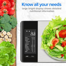 Load image into Gallery viewer, MrOwner Smart Food Kitchen Scale with Nutritional Calculator, Free App with 19 Nutrients Tracking, Calorie, Marco, Digital Weight Grams and Ounces for Weight Loss, Premium Stainless Steel, 22lb_3370