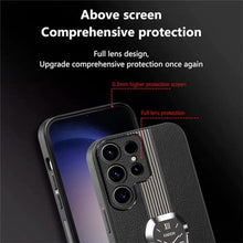 Load image into Gallery viewer, MRRSIWEI for Samsung Galaxy S24 Ultra Case with Magnet Stand, Stylish PU Leather Slim Shockproof Protective Phone Cover for Samsung Galaxy S24 Ultra.Bell Orange_975