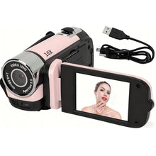 Load image into Gallery viewer, Mtlavishness D90 Digital Video Camera Camcorder Portable 1080P HD Handheld Recorder Camera 16MP 16X Zoom with Fill Light 2.4 Inch Rotatable LCD Screen for Vlogging Travel Sports Events_1