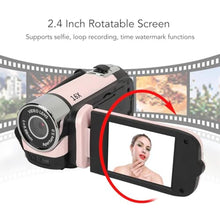Load image into Gallery viewer, Mtlavishness D90 Digital Video Camera Camcorder Portable 1080P HD Handheld Recorder Camera 16MP 16X Zoom with Fill Light 2.4 Inch Rotatable LCD Screen for Vlogging Travel Sports Events_643