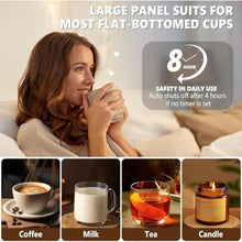 Load image into Gallery viewer, Mug Warmer - Coffee Cup Warmer for Desk with Auto Shut Off, Timer, 10 Temperature Settings, Coffee Warmer Plate, Ideal Office & Home Gift (Black)_2098