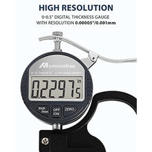 Load image into Gallery viewer, Mxmoonfree Digital Thickness Gauge 0-12.7mm/0.5inch 0.001mm High Resolution_7961