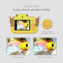 Load image into Gallery viewer, myFirst Kids Camera 3 for Ages 3-8, 16MP Digital Camera with Dual Lens, 1080P HD Video, Selfie & Macro Lens, 2-Inch Screen, Shockproof Cover, Support 32GB, Travel Birthday Gift, Yellow_8148