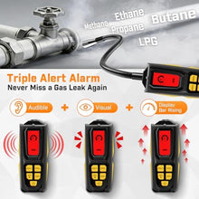 Load image into Gallery viewer, Natural Gas Leak Detector, Propane Leak Detector with 11-Inch Gooseneck, Black_876