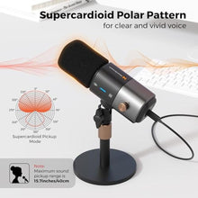 Load image into Gallery viewer, NearStream AM25X Gen2 XLR/USB Condenser Microphone with Desk Stand_1713