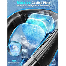 Load image into Gallery viewer, Neck Fan Air Conditioner with Large Cooling Plate, Portable Neck Fans that Blow Cold Air 360 Airflow, Wearable Personal AC Quiet Back Air Outlet 6000mAh Rechargeable,Gifts for Men Women Travel Office_12