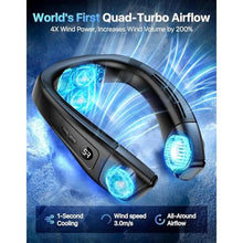 Load image into Gallery viewer, Neck Fan Air Conditioner with Large Cooling Plate, Portable Neck Fans that Blow Cold Air 360 Airflow, Wearable Personal AC Quiet Back Air Outlet 6000mAh Rechargeable,Gifts for Men Women Travel Office_14