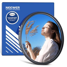 Load image into Gallery viewer, NEEWER 2 in 1 CPL + Black Diffusion 1/4 Filter for Mist Cinematic Effect, Multicoated Circular Polarizing Soft Dreamy Camera Lens Effect Filter with Slim Frame, 82mm_1