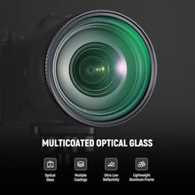 Load image into Gallery viewer, NEEWER 2 in 1 CPL + Black Diffusion 1/4 Filter for Mist Cinematic Effect, Multicoated Circular Polarizing Soft Dreamy Camera Lens Effect Filter with Slim Frame, 82mm_495