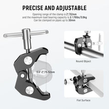 Load image into Gallery viewer, NEEWER 6"/15cm Adjustable Magic Arm with Super Clamp, 1/4" & 3/8" Threads, 1/4" Screws for Flash/LED Light/Microphone/Monitor, Compatible with SmallRig Camera Cage, Max Load: 4.4lb/2kg, ST15C, Black_5270