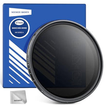 Load image into Gallery viewer, NEEWER Basics 67mm Variable ND Filter, ND2-400 1-9 Stops Light Reduction Rotatable Variable Neutral Density Filter with Anti Fingerprint Coating, Slim Frame for Camera Lens_1