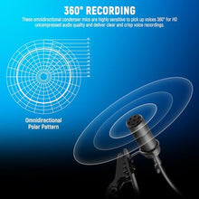 Load image into Gallery viewer, Neewer Lavalier Lapel Microphone (2 Pack), Omnidirectional Condenser Wired Clip On Lav Mic for Stage YouTube Live Streaming Compatible with Rode Wireless GO II 2 DJI Wireless Mic Transmitter, CM5_1447