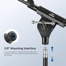 Load image into Gallery viewer, NEEWER Microphone Boom Arm for Mic Stand, Aluminum Compact Lightweight Portable Telescopic Extension Pole, 1/4" Screw & 3/8" Spigot for Universal Mics Adapter Mount Accessories, Max Load 3.3 lb, MS041_55