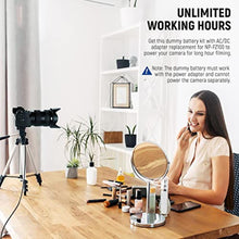 Load image into Gallery viewer, Neewer NP-FZ100 AC Power Supply Adapter and DC Coupler Dummy Battery Charger Kit Compatible with Sony A1, A9 II, A7R III, A7R IV, A7R V, A7S III, A7 III, A7 IV, A6600, A7C Cameras_9