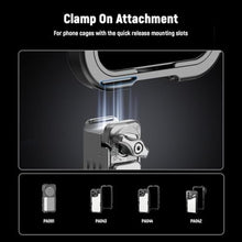 Load image into Gallery viewer, NEEWER Phone Tripod Mount with Arca Type Base, 1/4" Threads, Quick Release Clamp Compatible with iPhone 16 Pro Max S25 Ultra Phone Cage DJI RS4 Mini R4 Pro RS3 Pro RS2 RSC2, Silver, PA124_1827