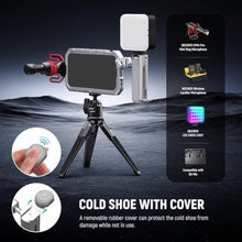Load image into Gallery viewer, NEEWER Quick Release Side Handle with Detachable Bluetooth Shutter, Anti Off Cold Shoe, 360 Rotation, Compatible with iPhone 16 Pro 16 Pro Max S25 Ultra Phone Cage Accessories, Silver + Gray, PA045E, SilverGray_582