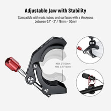 Load image into Gallery viewer, NEEWER Super Clamp with Cold Shoe & 1/4 Inch 3/8 Inch Thread Holes, ST81, Red_1064