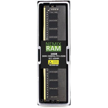 Load image into Gallery viewer, NEMIX RAM 16GB (1X16GB) DDR4 2400MHz PC4-19200 2Rx8 1.2V CL17 288-PIN ECC UDIMM Compatible with Synology RackStation NAS_1
