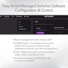 Load image into Gallery viewer, NETGEAR 8-Port Gigabit Ethernet Easy Smart Managed Network Switch (GS108E), Gray_54