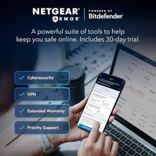 Load image into Gallery viewer, NETGEAR Nighthawk WiFi 7 Router RS180, Up to 2,500 sq ft, 5.5 Gbps, Black_174
