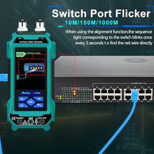 Load image into Gallery viewer, Network Cable Tester, ET738 Abestop 2 in 1 Cable Tester with Multimeter, Green_256
