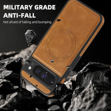 Load image into Gallery viewer, Newhalper Shockproof Case Fit for Google Pixel 10 Pro XL Premium PU Leather Magnetic Rugged Compatible with MagSafe Slim Phone Cover for Pixel 10 Pro XL (Brown)_405
