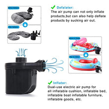 Load image into Gallery viewer, Newpol Inflatable Bed Pump, Electric Air Pump (100 Gallon/Min), Black_1102