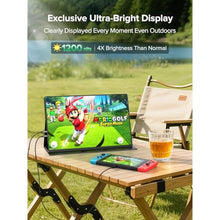 Load image into Gallery viewer, Newsoul 4K Portable Monitor 1200Nits Ultra Bright 16'' Laptop Monitor 145% sRGB 2000:1 Contrast Matte Screen with USB-C HDMI VESA, Slim External Screen with Protective Case for PC/Phone/Game Console, Black_772