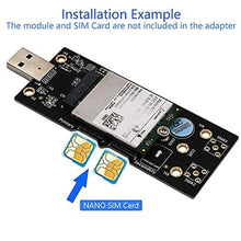 Load image into Gallery viewer, NGFF(M.2) to USB 3.0 Adapter with Dual Nano SIM Card Slot for 3G/4G/5G Module, Black_8554