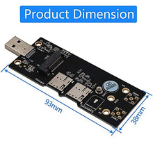 Load image into Gallery viewer, NGFF(M.2) to USB 3.0 Adapter with Dual Nano SIM Card Slot for 3G/4G/5G Module, Black_8556