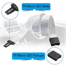 Load image into Gallery viewer, NGFF UHS-1 Micro-SD TF Memory Card Kit Male to TF Micro-SD Card Female Extension Reader Writer Soft Flat FPC Data Cable Extender 25cm Compatible with Laptop & Phone & HDTV & GPS, Grey_267