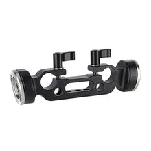 Load image into Gallery viewer, NICEYRIG Rosette Mount Extension Arm Connector with 15mm Dual Rod Clamp-254, rosettemmdualrodclamp_7365