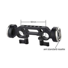 Load image into Gallery viewer, NICEYRIG Rosette Mount Extension Arm Connector with 15mm Dual Rod Clamp-254, rosettemmdualrodclamp_7366