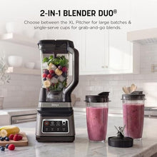 Load image into Gallery viewer, Ninja BN751 Professional Plus DUO Blender, 1400 Peak Watts, 3 Auto-IQ Programs for Smoothies, Frozen Drinks & Nutrient Extractions, 72-oz. Total Crushing Pitcher & (2) 24 oz. To-Go Cups, Black_4069