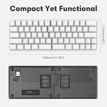 Load image into Gallery viewer, NocFree Wireless Ergonomic Split Mechanical Keyboard - Linear, Hot-Swappable, Compact 60% Layout, Programmable for Mac & Windows, PBT Keycaps(Standard Version)_2245
