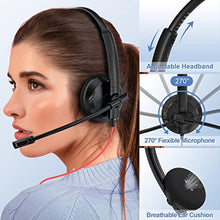 Load image into Gallery viewer, NUBWO HW03 USB Headset with Microphone for PC - Headphones with Microphone for Laptop, Mac, Computer, in-Line Control, Ideal Headset for Work, Office, Classroom, Call Center, Zoom, Skype, USBA_2628